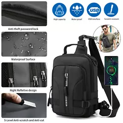 Features USB charging, waterproof and wear-resistant, detachable and adjustable shoulder strap, large capacity and...
