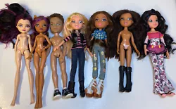 BRATZ DOLL MGA MONSTER HIGH DOLL LOT. TLC on first two doll necks. For play, Ooak, custom, parts, etc