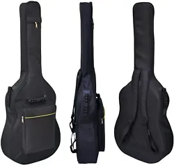 Strong and durable: the guitar bag is made of waterproof Oxford cloth and lasts longer. Shoulder strap: double shoulder...