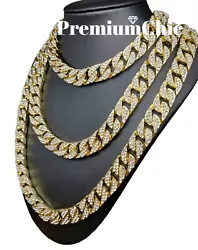 Premium Quality Miami Cuban Chain - Flooded with AAA quality Cubic Zirconia Stones. Simply stunning to look at in...