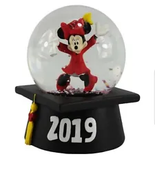 Disney Minnie Mouse Cap and Gown Graduation 2020 Boxed Musical Waterglobe New. Condition is New. Shipped with USPS...