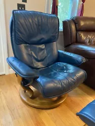 This Vintage Ekornes Stressless Recliner is in pretty nice vintage condition. It is functional and sturdy with an...