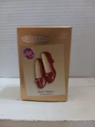 RUBY SLIPPERS Hallmark Keepsake Ornament WIZARD OF OZ Club Exclusive LIGHTS UP  This item is brand new In the original...