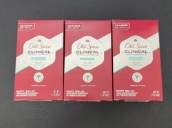 Old Spice Clinical Sweat Defense Soft Solid Pure Sport Plus (3 Pack) BB 03/2023+.