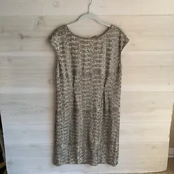J CREW Collection gold sequin shift dress with bow detailWomen’s size 8EUC, no sequins appear to be missing Bow...