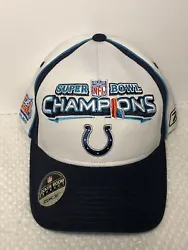 Brand New With Stickers!Official Locker Room Hat by Reebok Indianapolis Colts 2007 NFL Super Bowl Champions Hat...