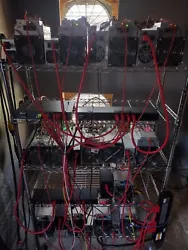 crypto mining farm on sale cheap. 10 L3 Antminers  1 A4 LTC master and 1 A6 innosilicon miner.
