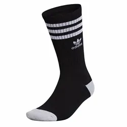 ADIDAS Striped Trefoil Roller Crew Socks One Size (6-12) in Black 1 PairCondition is “New with Tag”Shipped with...