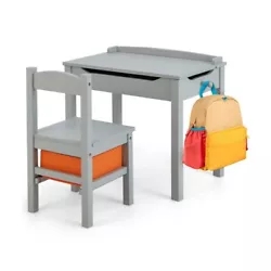 ● Ergonomic Design and Solid Wood Material: The height of this table and chair set is just right for toddlers aged 3+...