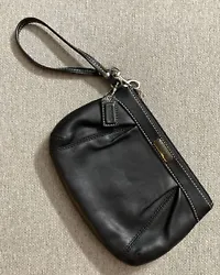 COACH Black Leather Wristlet. Very good condition