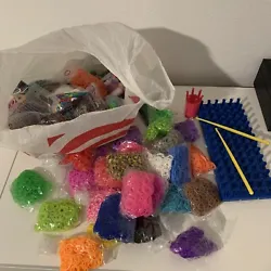 Rainbow Loom MEGA LOT : 7500+ Bands, Looms, Charms, Tools, Kits, + MORE. Please see photos for more details! Most of...