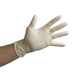 First Guard Latex (ONLY) Gloves = 5 Mill. 100% Powder Free, no extra leftover residue on your hands.