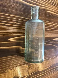 Antique Atwoods Jaundice Bitters Moses Atwood Georgetown Mass Blue Glass Bottle. Condition is Used. Shipped with USPS...