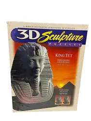 Vintage 1996 King Tut 3D Sculpture Puzzle Milton Bradley - Brand New & Sealed.
