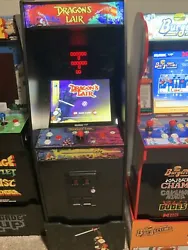 Arcade1UP Dragon’s Lair Exclusive Arcade Machine Riser Light-Up Marquee 3 Games. Games: Dragon’s Lair, Dragon’s...