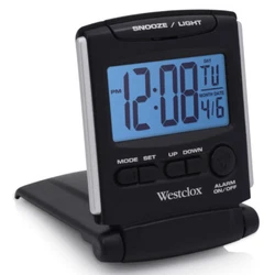 Westclox Folding Travel Alarm Clock 72028. This little clock is an updated version of the much beloved Travelmate....