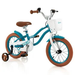 ● Safe Handbrake and Coaster Brake: This childrens training bicycle is equipped with a dual brake system: hand brake...