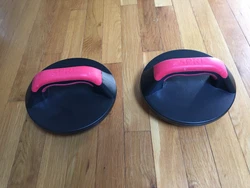 SPRI Pushup Rotating Handles Pair~Home Gym. 💪🏾 SPRI Rotating Push Up Grips Handles - Red and BlackROTATING...