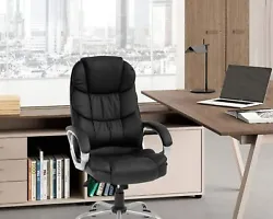 Gaming Chair Racing Chair Office Chair Ergonomic High-Back Leather Chair w/ Arms. High-back Big and Tall Office Chair...
