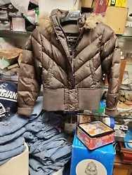 Triple Fat Goose Down Parka Size XL Jacket Raccoon Hood.