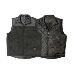 Reversible insulated Vest. Buffalo Outdoors. Machine Washable. Comfort Fit.