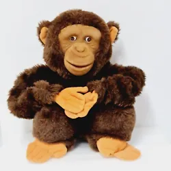 Lifelike Full Body Plush Stuffed Animal Chimpanzee Monkey Puppet Moving Eyes 14