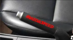 MAZDASPEED Decal sticker RED. 1- Decal for parking brake handle. 3 3/8