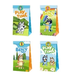 Package with 12 piece Bluey party gift bags,9 in * 5 in*1inSuitable for all kinds of party use, family gatherings,...