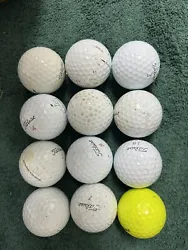 12 Titleist ProV1x Golf Balls Used clean and in Good Condition.