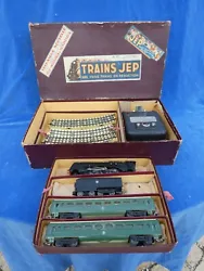 Marquage sur laboite dorigine :TRAINS JEP DES VRAIS TRAINS EN REDUCTION. Old box - Superb & Rare ! The locomotive, its...