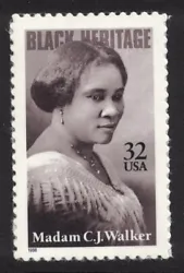 Scott 3181- Madam C.J. Walker. MNH Single. You can expect centering and overall condition to be comparable to the image.