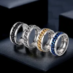 UNIQUE SPINNER RINGS: Spinner rings use a special spinner design. Ring sizes:7/8/9/10/11/12. Can be worn on any finger,...