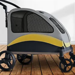 XXL Large Dog Stroller Outdoor Pet Jogger Stroller with Easily Walk in/Out Doors.