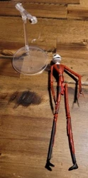 Diamond Select Burnt Santa Jack Disney Nightmare Before Christmas *for parts*.  FOR PARTS!  Figure leg is broken off....