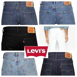 Levis 501 Original Fit Jeans Straight Leg Button Fly Light Stonewash 0134 40x34.