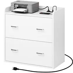 Charging Station. 2 USB ports and 2 standard outlets for charging your printer, lamp, smartphone, TV, etc. Smooth...