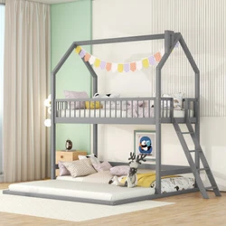 This bunk bed not only serves as a comfortable sleeping area but also double as a space for you to play and have fun....