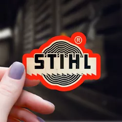 So many good people with friendly attributes enjoy this STIHL chainsaw sticker. This chainsaw decal is printed at a...