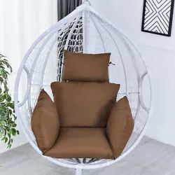 Hanging Egg Hammock Chair Cushion Swing Seat Cushion Thick Hanging Chair Back with Pillow. 1 x pillow (Without chair)....