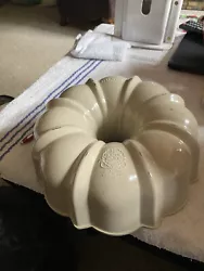 Nordic Ware Fluted Tube Bundt Pan Great Shape. The outside of the pan has a few scratches but the inside is in perfect...