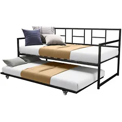 A humanized function to make your room organized. Accommodates 2 Twin size mattresses (less than 8” thick). The...