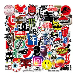 Lots of Mixed Random Waterproof Skateboard Stickers Bomb Funny Coolest Vinyl Decals Dope Sticker for Laptop Luggage Car...