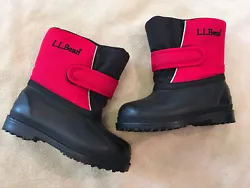 Ll Bean 6 Boots Red Black Snow Winter Toddler Preschool. Condition is Pre-owned. Shipped with USPS Priority Mail.Very...