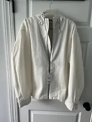 UNIQLO x DW ANDERSON MENS JACKET Zip Front Hooded SZ XL NWT Off White Cream.