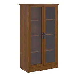 Finish: Brown Oak. The decorative handles accentuate the brown finish with a dark oak woodgrain for a lovely...