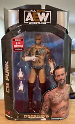 AEW Unmatched Collection Series 4 CM Punk #30 Chase 1/5000 Action Figure NIB.