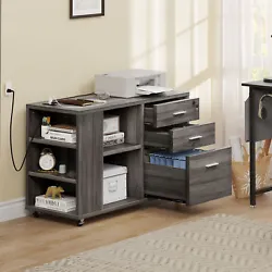 It also can be fixed beside or under desk. All accessories and detailed instruction included. It is fairly easy to put...