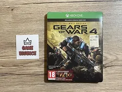 Gears Of War 4 Ultimate Edition Steelbook Xbox One Complet Version italienne, jeu jouable en français La face avant du...