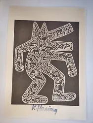 Keith Haring print. Facsimile signature on front. 21x29cm size of print.