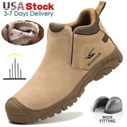 It is lighter than regular work shoes, and more comfortable to wear. Steel Toe Cap: The head of the steel toe shoes is...
